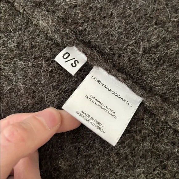 Lauren Manoogian long shawl cardigan in Soil - Picture 5 of 7